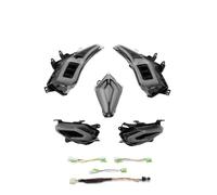 QINSHU Headlights Head Lamp Assembly For TMAX 530 TMAX530 T-MAX530 2012 2013 2014 2015 2016 LED Turn Signal Light Front Rear Tail Brake Lamp Taillight Waterproof(Black)