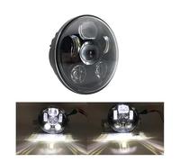 QINSHU Headlights Head Lamp Assembly For Victory For Octane Indian 20 15 2016 2017 5-3/4" 5.75 Inch Motorcycle Moto LED Projector Full Halo Headlight DRL 50W Motorbike Headlights(45W black)