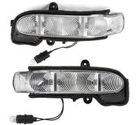 QINSHU Mirror Indicator For Benz G E Class For W211 S211 W463 W461 Car Left Right Side Mirror LED Light Turn Signal Lamp Indicator(Left Right Side)
