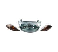 QINSHU Motorcycle Head Light For JOG 50 For ZR For Evolution For SA16J For SA36J For SA39J Motorcycle Scooter Headlight Front Turn Signal Light(Blue black lamp)