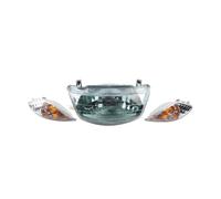 QINSHU Motorcycle Head Light For JOG 50 For ZR For Evolution For SA16J For SA36J For SA39J Motorcycle Scooter Headlight Front Turn Signal Light(Blue white lamp)
