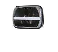 QINSHU Motorcycle Head Light For ZRX 1100 For 1200 5X7 Inch Rectangular Sealed Beam LED Headlights White DRL Amber Turn Singal Lights(High Low beam DRL)