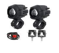 QINSHU Motorcycle Head Light LED Motorcycle Spotlight 200W Headlight Fog Lights Accessories Off Road ADV GS UTV Truck Assisted Lamp Auxiliary 12V 24V(P3 2 Piece Light)