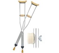 Qinshunxi Crutches for Adults Underarm Adjustable Height Crutch, 1 Pair, Crutches For Armpits, Medical Crutches For The Elderly Arthritis Disabled, Retractable Aluminum Walker, Suitable Heig