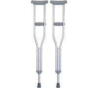 Qinshunxi Crutches for Adults Underarm Aluminum Crutches, Forearm Crutches, Crutches for Armpits, Crutches for ng for Broken Bones Elderly Disabled, Shock Absorber, Height Adjustable, 1