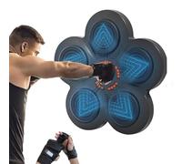 Qinshunxi Music Boxing Machine with Gloves, Smart Bluetooth Music Boxing Parent-Child Games, Wall Mounted Music Electronic Punching Equipment, for Home, Office, Gym