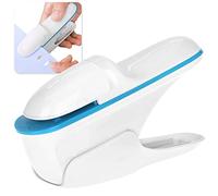 QINSIGN Stapleless Stapler, Paper Clinch Compact Staple Free Staple,with Labor Saving Structure Design for Office School, Up to 10 Sheets Binding, Ivory White