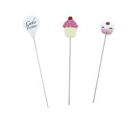 Qinsky Cake Tester,3 PCS Stainless Steel Cake Skewers Cake Testing Needles Cake Probe Cake Pin Needle Sticks for Cupcake Bread Muffin Baking Supplies Kitchen Bakery Tools
