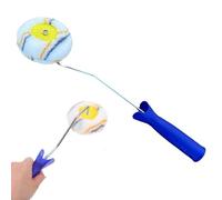 Qinsky Corner Paint Roller,Ceiling Corner Roller Paintstick Roller Drywall Paint Roller Long Reach Corner Paint Roller Walls Corner Roller for Corners Edges and Inside Corners