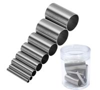 Qinsky Polymer Clay Cutters,8PCS Stainless Steel Circle Cutters Sculpting Clay Tool Mini Dotting Baking Ring Mold Cutter Ceramics Dotting Tools