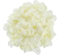 Qinsky Rose Petal White,1000 Pcs Rose Petals White Petals Artificial Flowers for Wedding Confetti Valentine's Day Art 5X5cm