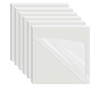 Qinsky Transparent Sticky Notes, 300pcs Self-Adhesive Waterproof Notes, Square, 3x3 inches