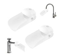 Qinuseaks 2 Pcs Faucet Extender Universal Sink Tap Extender for Home Kitchen, Bathroom, White