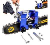 Qinux Klampero Chainsaw Sharpener, Klampero Chain Sharpener, Hand Crank Chainsaw Sharpeners Kit, All Chainsaws Chains with 1，3，5 Sharpening Steels get a Sharp and Even Edge (1-B)