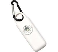 Qinux Sonnotect 125 db Personal Self-Defence Alarm with LED High Visibility Light, Emergency System with Security Function with Light and Sound Alarm (White)