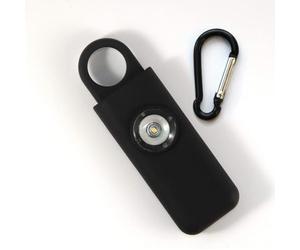 Qinux Sonnotect 125 db Personal Self-Defence Alarm with LED High Visibility Light, Emergency System with Security Function with Light and Sound Alarm (Black)