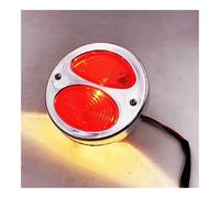 QINYUML Tail Light Motorcycle Brake Tail Light For Chopper For Bobber License Plate Lamps 12V Indicator Stop Taillights MotorBikes Parts