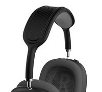 QINZAC AirPods Max Headphone Cover, Soft Silicone Comfort Cushion, Top Pad Protector, Compatible with Apple AirPods Max (2020/2024), Black, Everyday Use, Exercise/Sports