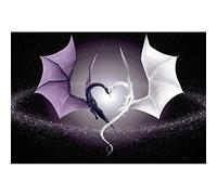 Qinzhao DIY 5D Diamond Painting Kits for Adults/Kids, Dragon Full Drill Cross Stitch Crystal Rhinestone Handmade Embroidery Diamond Art Crafts for Home Wall Decor Square drill,45x60cm