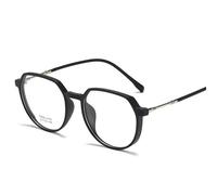 QINZHENZ Anti UV Reading Glasses Unbreakable Computer Readers Anti Blue Light Flat Light Mirror Anti Eyestrain Eyeglasses(Black,+100)