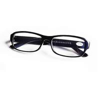 QINZHENZ Clear Vision Reading Glasses Anti UV Eyewear Blue Light Blocking Computer Readers TR Frame Flat Light Mirror(Red,+0.00)