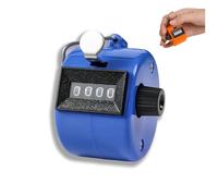 QinZiEn 4-Digit Clicker Counter,Handheld Counter Hand Mechanical Counters Clickers,Golf Counter Clicker,People Counter Clicker,Number Clicker Counter,Mechanical Tally Counter for Shots,Knitting,blue