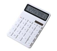 QINZITAO 12 Digit Calculators Solar Power Desktop Calculator with Large Display for Office and School Use