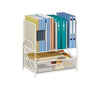 QINZITAO Desk Organiser File Holders Large Capacity Paper Letter Tray with Drawer and Pen Holders Office Supplies for Library Dorm