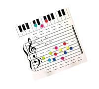 QINZITAO Erasable Music Staff Whiteboard Magnetic Dry Erases Board for Music Teaching Practice Writing Board for Musical Notes
