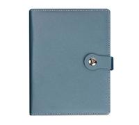 QINZITAO Leather Notebook 160 Pages College Ruled Refillable 6 Rings PU Binder Notebook Hardcover Journal for Writing Journaling