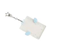 QINZITAO Photocard Holder Korean Popular Photo Card Holder Keychain Identity Card Holder Pendant Keychain Student Card Sleeve