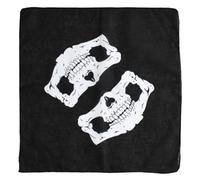 QINZTON Skull Pattern Bandana Face Mask Square Scarf Headwear Square Headband Hip Hop Motorcycle Sports Hair Wrap Wristband Hip Hop Bandana Headband