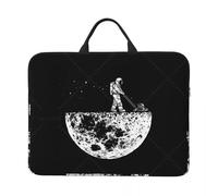 QIOEURYU Astronauts Cherish The Lunar Environment Funny Laptop Bag Computer Bag Business Travel 14 Inch Water Resistant Large