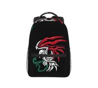 QIOEURYU Backpack Coat Of Arms Of Mexico Mexican Flag Daypack Large Capacity BookBag School Shoulder Bag for Men Women Holiday Gifts
