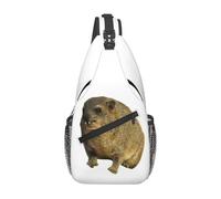 QIOEURYU Backpack Cute Rock Hyrax Chest Men Sling Crossbody Chest Travel Hiking Daypack Shoulder Bag Holiday Gifts Leisure Outdoor