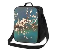 QIOEURYU Backpack Japan Sakura Blossom Insulated Lunch Bag for Women Flower Thermal Cooler Lunch Tote Picnic Travel Leisure Outdoor Holiday Gifts