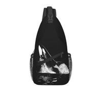 QIOEURYU Backpack Orca Aquatic Sea Ocean - Top Tees Killer Whale Chest Men Sling Crossbody Chest Hiking Daypack Shoulder Bag Holiday Gifts