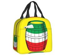 QIOEURYU Backpacks Custom El Barril Barrel Loteria Card Mexican Bingo Lottery Thermal Insulated Lunch Bag Women Resuable Lunch Storage Food Box Leisure Outdoor Holiday Gifts