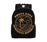 QIOEURYU Backpacks Custom Sunset In Punta Cana Dominican Republic for Women Men College School Students Bookbag Fits 15 Inch Laptop Bags Leisure Outdoor Holiday Gifts