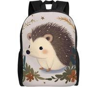 QIOEURYU Backpacks Cute Little Hedgehog Laptop For Women Men College Work Business Computer Bag Lightweight Bookbag Teacher Nurse Leisure Outdoor Holiday Gifts