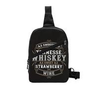 QIOEURYU Backpacks Sling Bag As Smooth As Tennessee Whiskey Chest Bags Men Sling Bag Crossbody Chest Bags Travel Hiking Daypack Shoulder Bag Leisure Outdoor Holiday Gifts