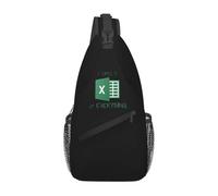 QIOEURYU Backpacks Sling Bag I Simply Excel At Everything Chest Bags Men Sling Bag Crossbody Chest Bags Traveling Hiking Daypack Shoulder Bag Leisure Outdoor Holiday Gifts