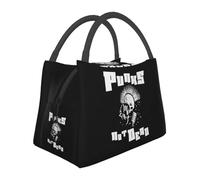 QIOEURYU Classic Unisex Bag Retro Punks Not Dead Insulated Bento Box Resuable Picnic Cooler Thermal for Woman Kids Travel Outdoor Comfortable and Durable