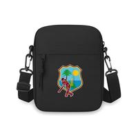 QIOEURYU Crossbody Bag Single Shoulder Cricket player bat island sun emblem Men Women Cartoon Anime Film Printing Design Unisex Leisure Outdoor Holiday Gifts