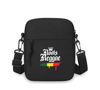 QIOEURYU Crossbody Bag Single Shoulder Roots Reggae music crown brush strokes Men Women Cartoon Anime Film Printing Design Unisex Leisure Outdoor Holiday Gifts