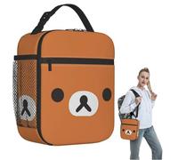 QIOEURYU Lunch Tote Bags Bear Face Insulated for Women Kids School Portable Food Boxes Thermal Lunch Box for Work Travel Outdoor Picnic