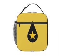 QIOEURYU Lunch Tote Bags for Men Women Unisex Found Heaven Yellow Star One Lunchbag for School Work Travel Outdoor Picnic