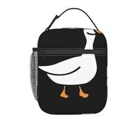 QIOEURYU Lunch Tote Bags for Men Women Unisex Silly Goose On The Loose One Lunchbag for School Work Travel Outdoor Picnic