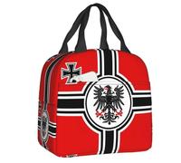 QIOEURYU Lunch Tote Bags Insulated Germany DK Reich Empire of Flag Men Women Thermal Cooler Lunch Boxes for Children for School Work Travel Outdoor Picnic