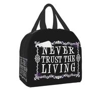 QIOEURYU Lunch Tote Bags Insulated Never Trust The Living Oxford Cloth Waterproof Thick Large Portable Lunch Box Bento Bag Frozen Bag for School Work Travel Outdoor Picnic